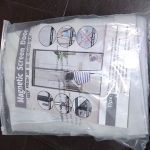 Magnetic screen door